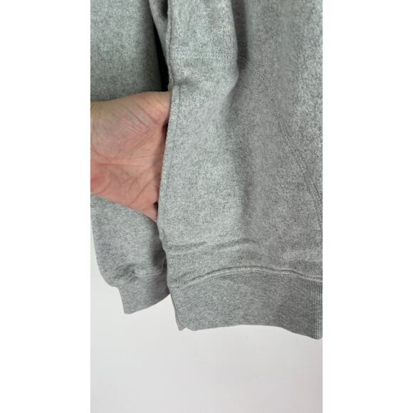Aerie Hometown Holiday Quarter Zip Fleece Sweatshirt Womens Size Medium Grey New - Picture 5 of 10